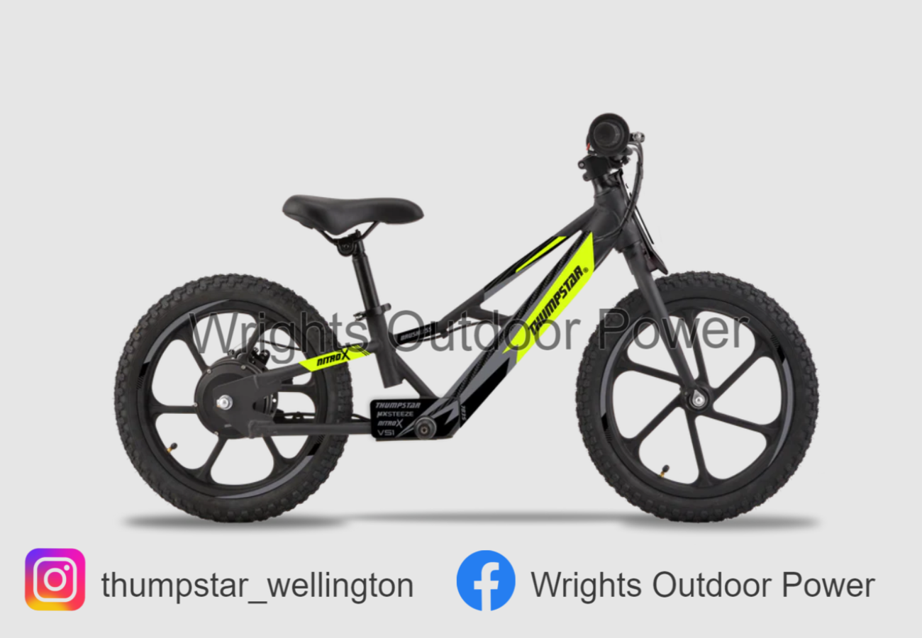 Electric powered top balance bike