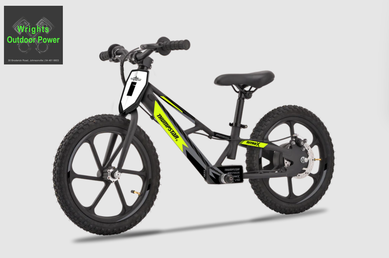 TSE 16 Electric Balance Bike Wrights Outdoor Power Johnsonville Wellington